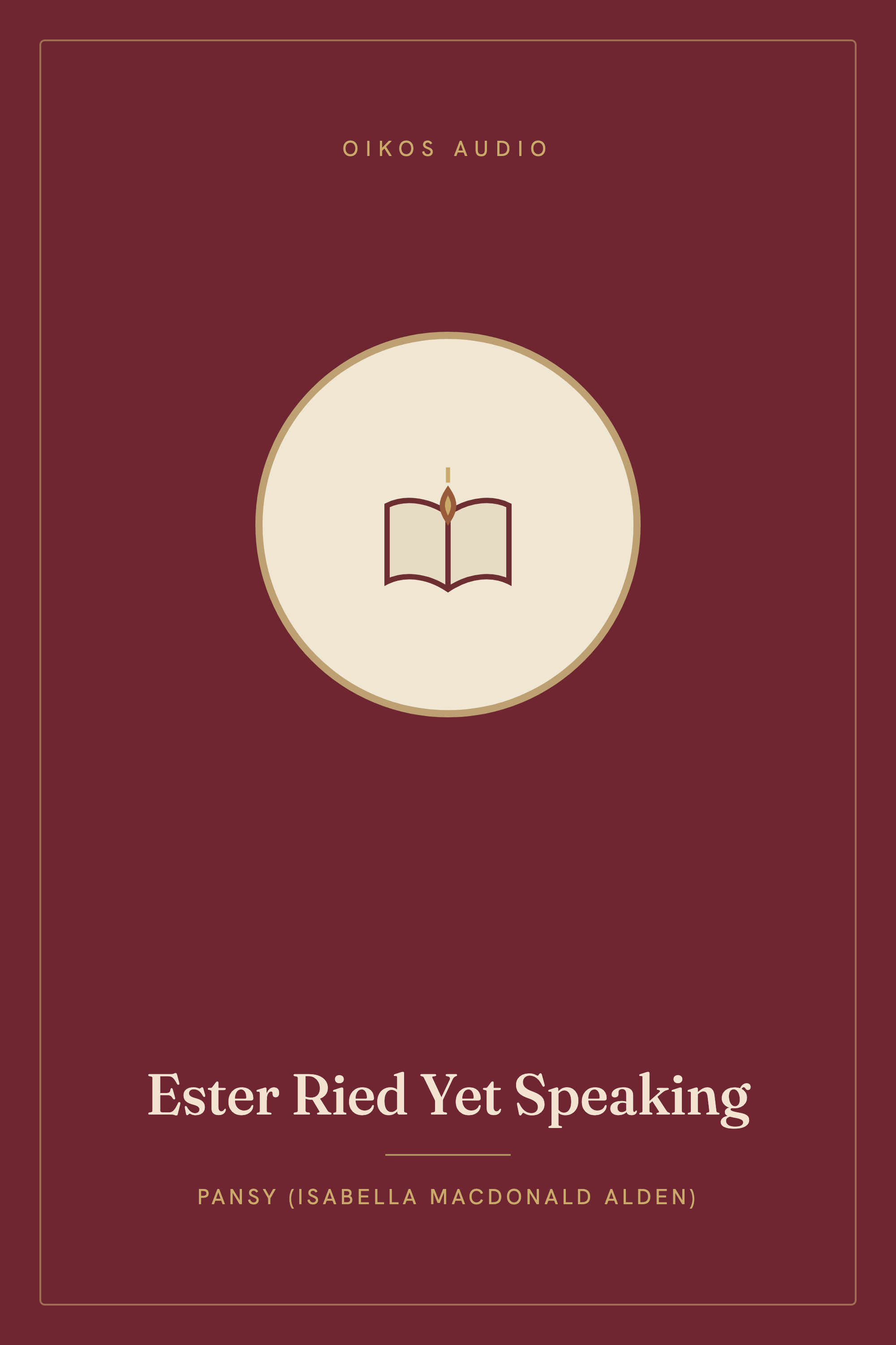 Cover of Ester Ried Yet Speaking