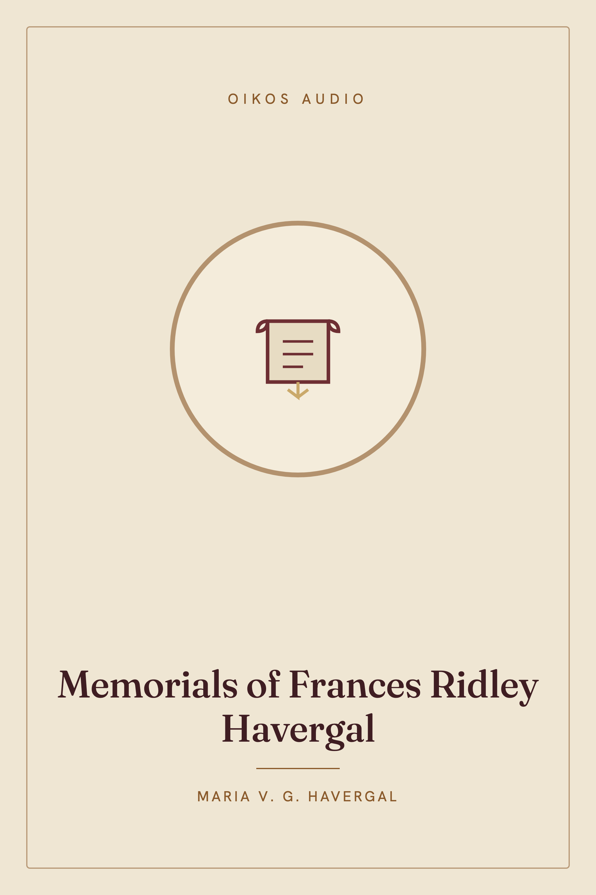 Cover of Memorials of Frances Ridley Havergal